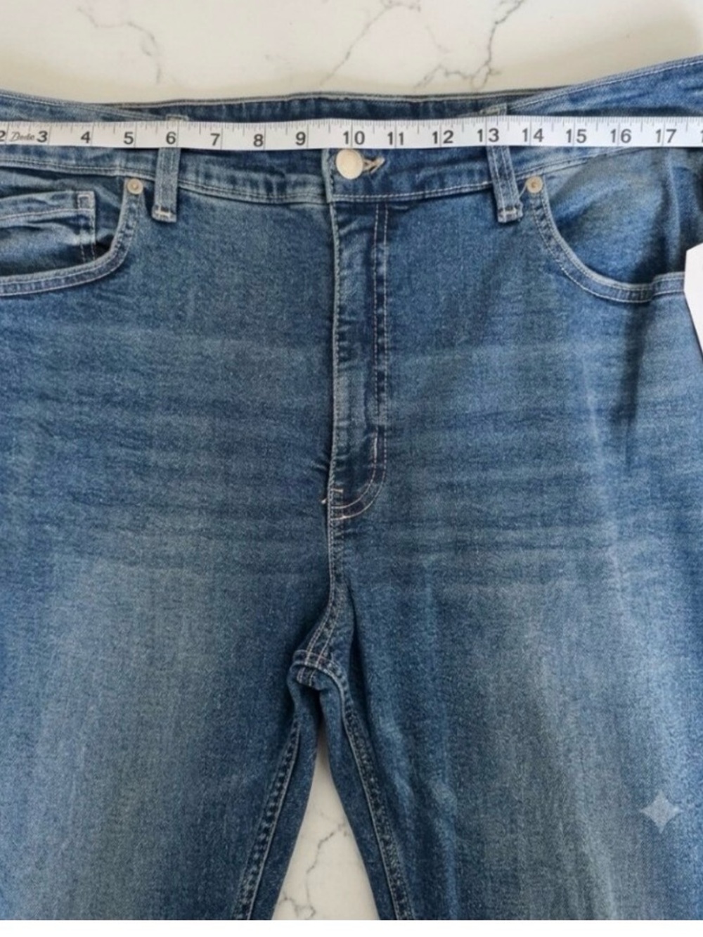 Time-and-tru Women's Blue and Navy Jeans - Picture 2 of 8